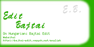 edit bajtai business card